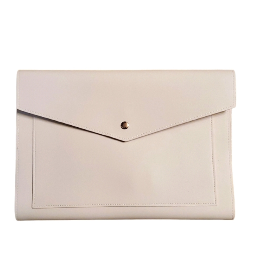 Glass Ladder‎ Co Blush Pink Megan Vegan Leather Portfolio Envelope Clutch